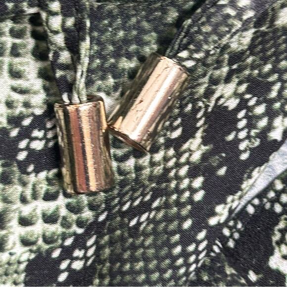 Alex Marie Green Black Snakeskin Dress Size 14 - Picture 8 of 12